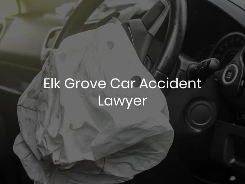 Deployed airbag after car accident in Elk Grove