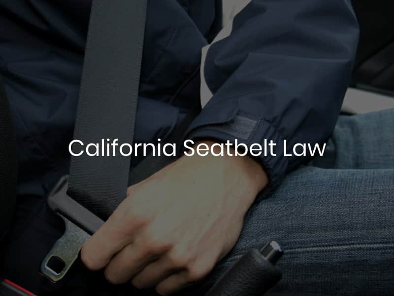 Man fastening seatbelt