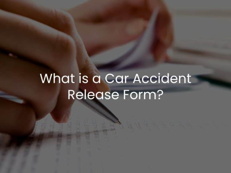 What Is A Car Accident Release Form 